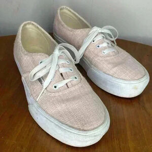 Vans Authentic Women’s Size 8 Coral Pink Canvas Shoes Sneakers